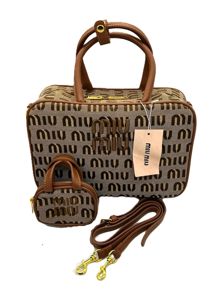 کیف دستی زنانه MIU MIU Canvas with Pouch