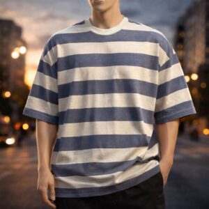 تیشرت مردانه UNG ابی-شیری